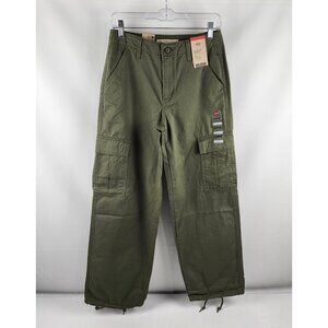 Levis Pants Womens 25x30 Green 94' Cargo Baggy Pants NWT